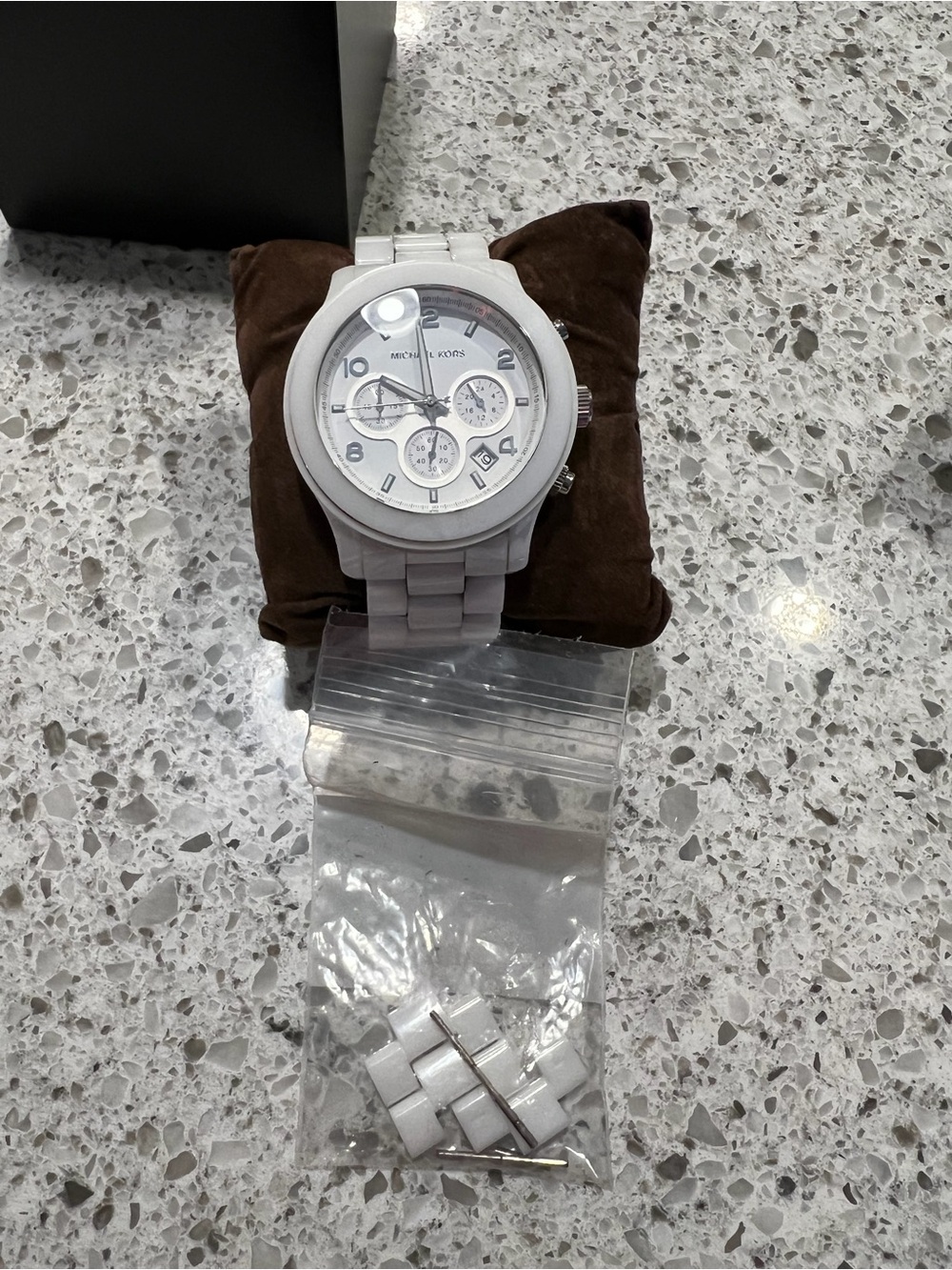 Michael Kors MK5161 White Ceramic Chronograph Watch - Picture 2 of 2